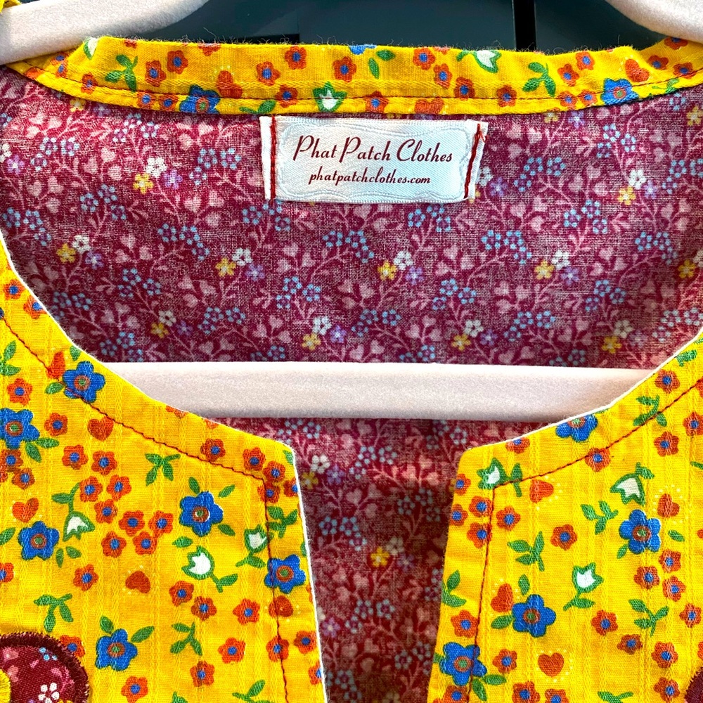 Phat Patch Clothes Size Medium Boho Top - image 4